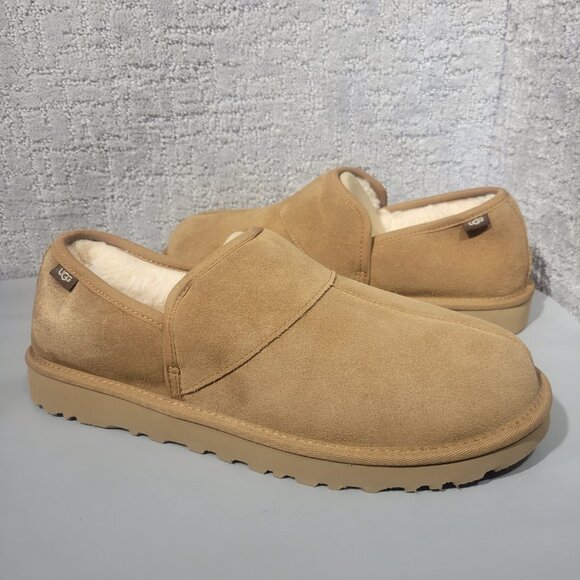 UGG Leisure Men's Sizes 12 US Chestnut Suede Shearling Waterproof Slippers. - Picture 6 of 12